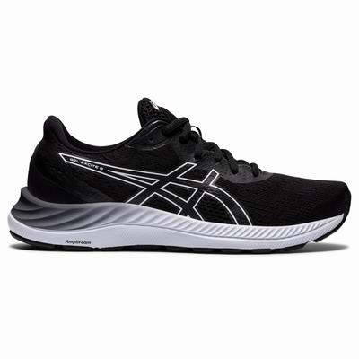 Asics Gel-Excite 8 - Naisten Juoksukengät - Mustat/Valkoinen